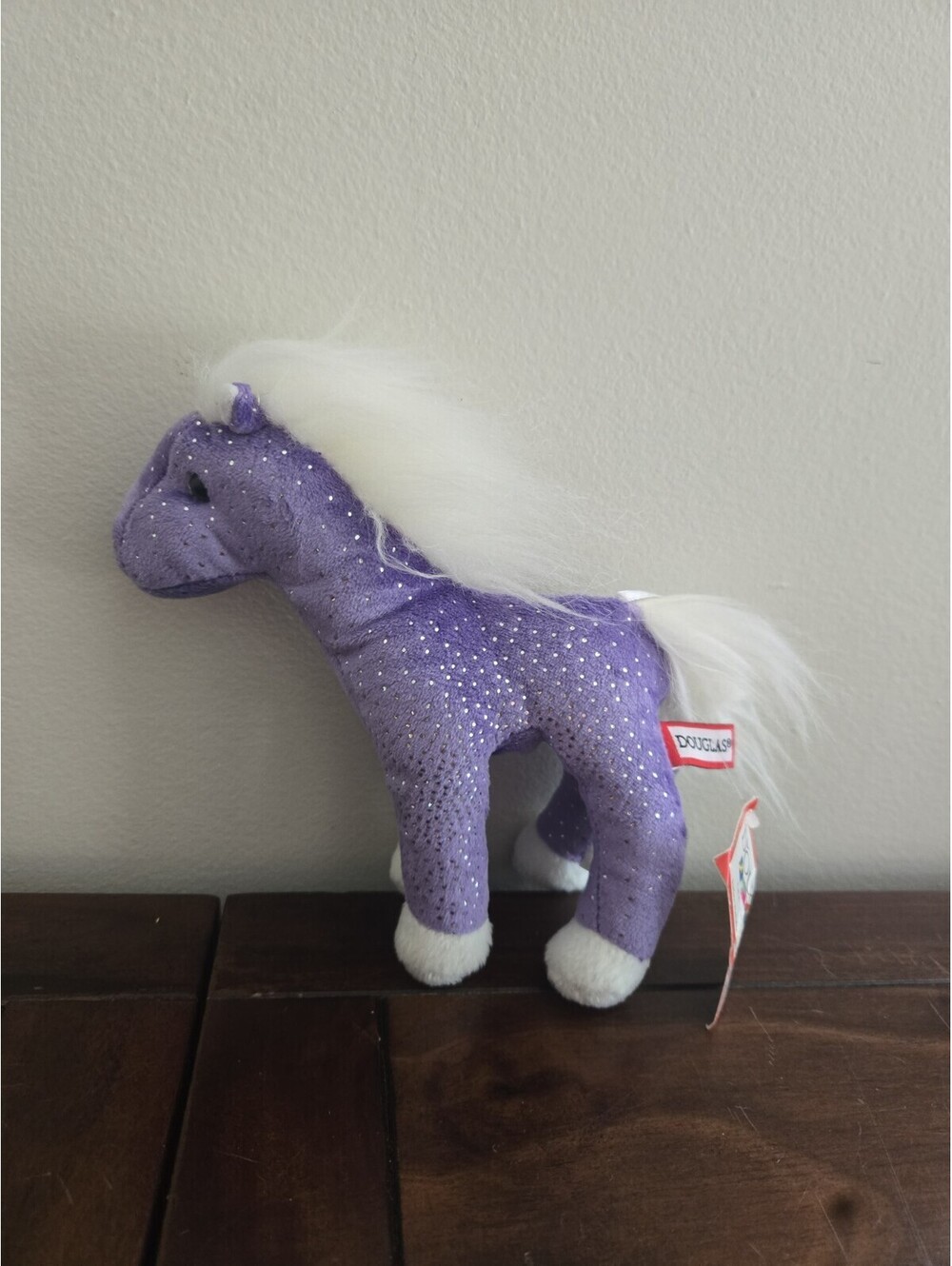 New Douglas Crystal Purple Sparkly Horse 7" Plush Stuffed Animal Horse #1143